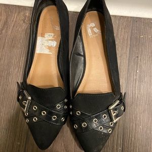 Vintage Witchy Witch Buckle Shoes Flats